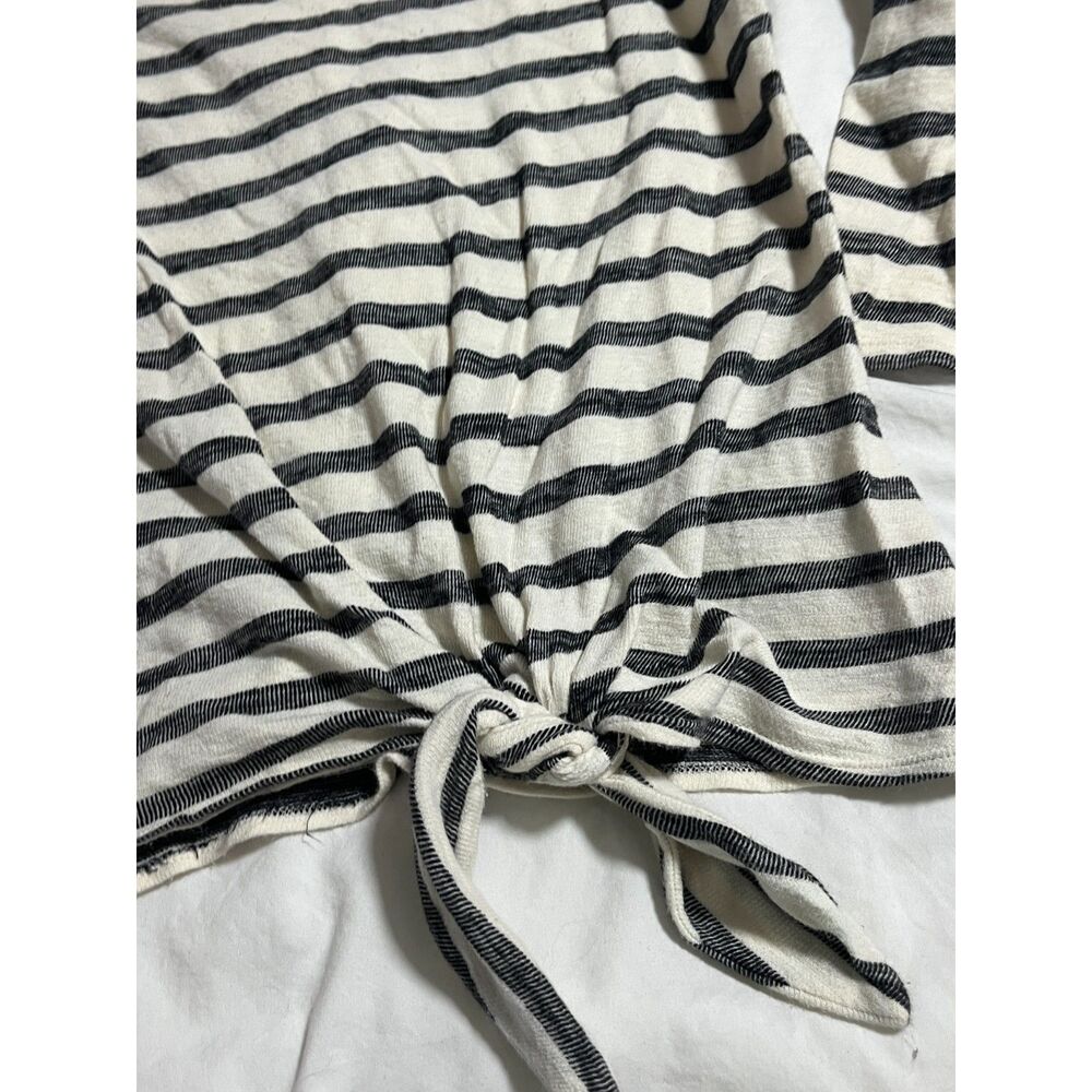 womens knotted top Old navy stripes chic preppy fall size shirt blouse